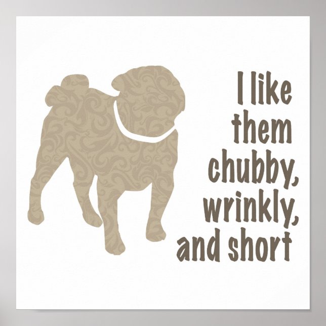 Affiches Je les aime beaucoup, froissés, et courts. Carlin (Devant)