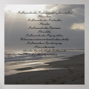 Affiches Je me souviendrai de l'affiche