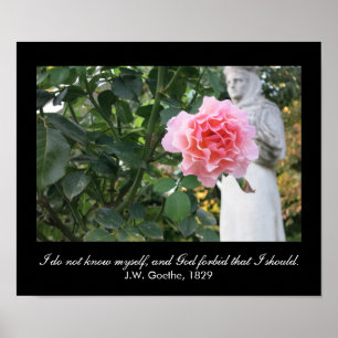 Affiches Je ne me connais pas, et... (J.W. Goethe, citation