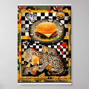 Affiches Je ne peux pas avoir de chezburger maintenant !