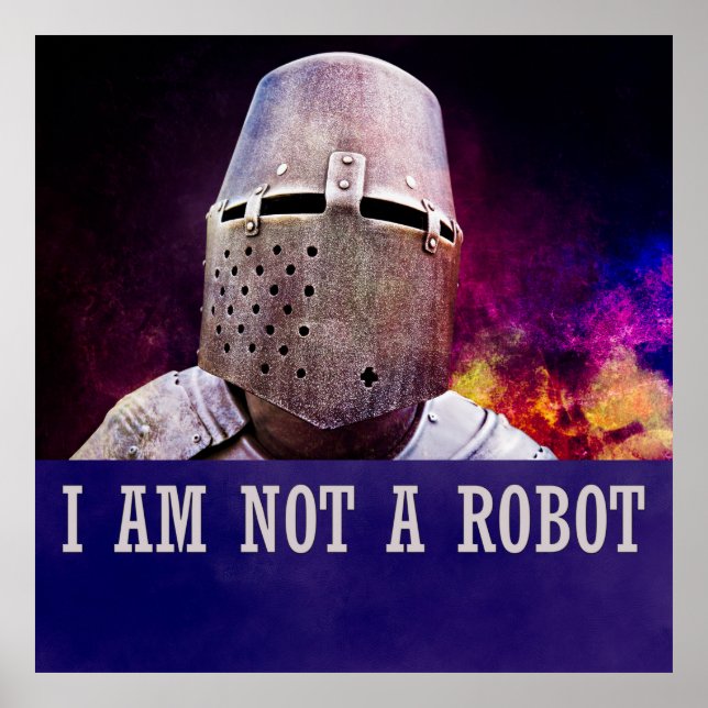 Affiches Je ne suis pas un robot (Devant)