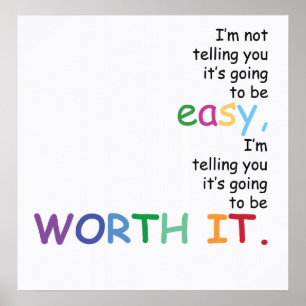 Affiches Je ne vous dis pas que ça va être facile...