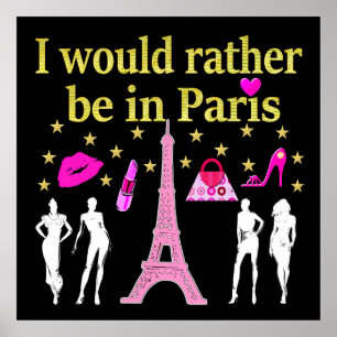 AFFICHES JE SERAIS PLUTÔT À PARIS
