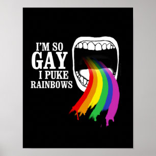 Affiches Je suis ainsi homosexuel, je vomis des