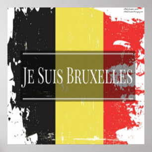 Affiches Je Suis Bruxelles (Nous Sommes Bruxelles) Beauté.
