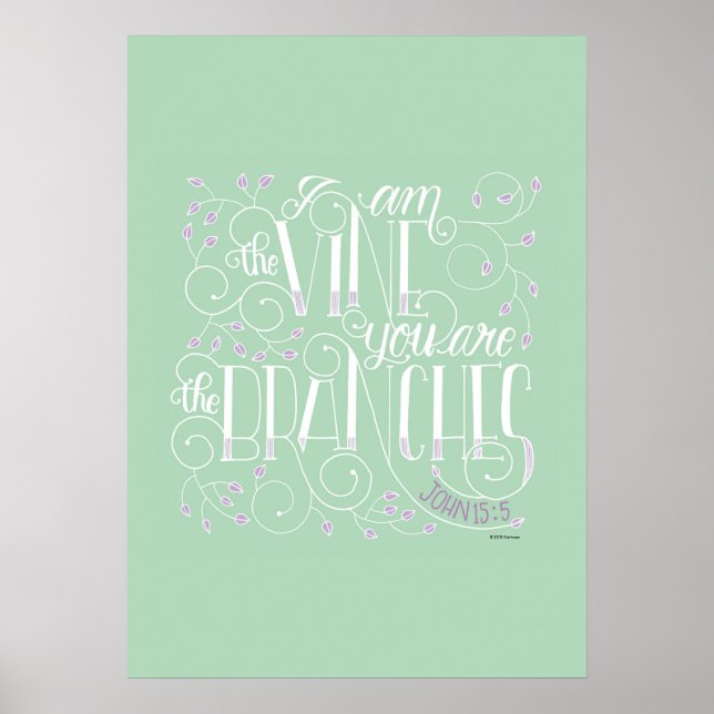 Affiches Je suis la vigne. Vous êtes les branches. (Devant)