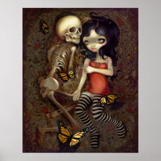 Affiches Je suis presque avec vous ART IMPRIMER squelette g
