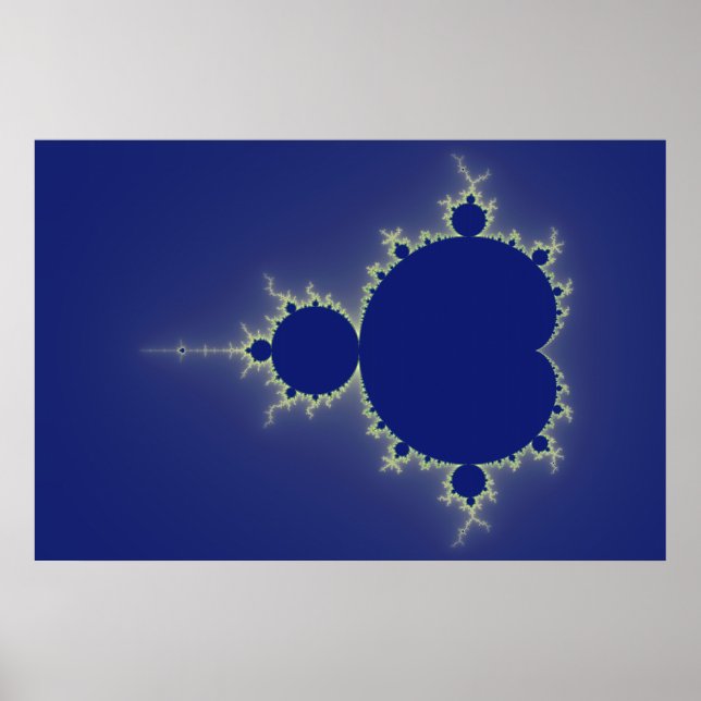 Affiches Je Suis Si Bleu - Fractal (Devant)