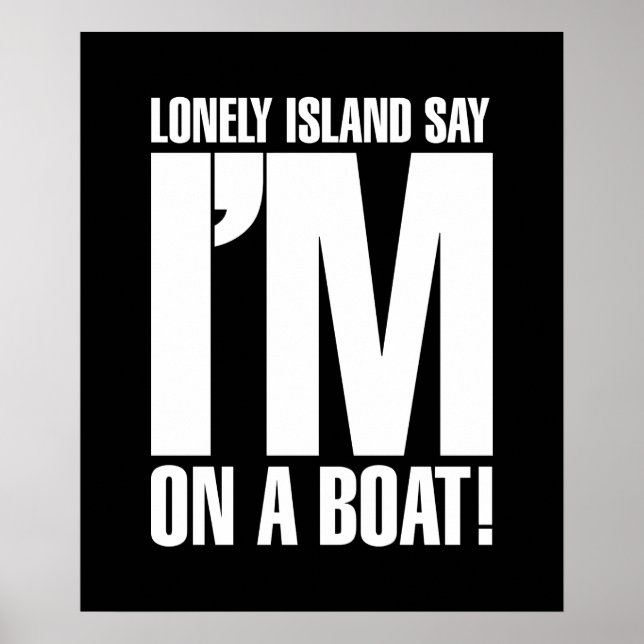 Affiches Je suis sur un bateau (Devant)