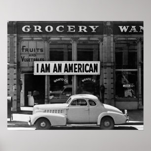 Affiches Je suis un Américain, 1942. Photo vintage