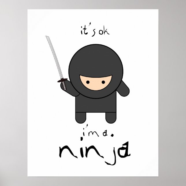 Affiches je suis un ninja (Devant)