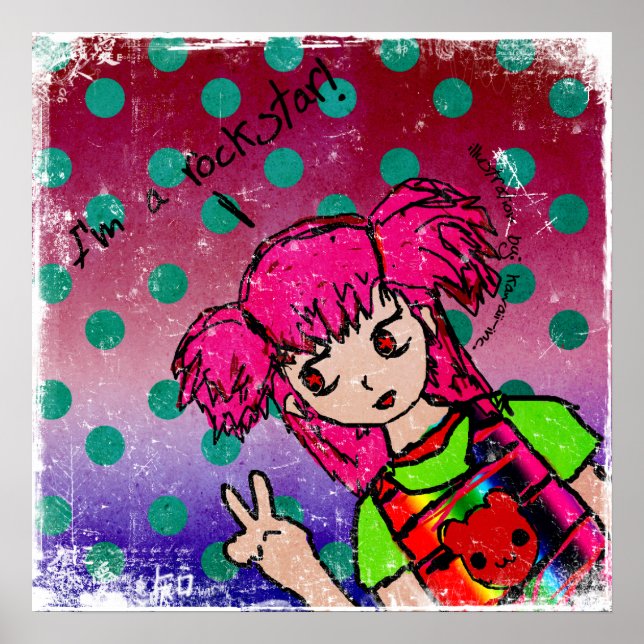 Affiches Je suis une Rockstar (Devant)