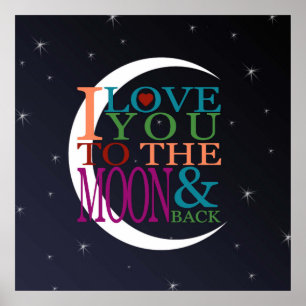 Affiches Je t'aime jusqu'à la Lune et retour