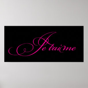 Affiches Je taime Poster/Imprimer