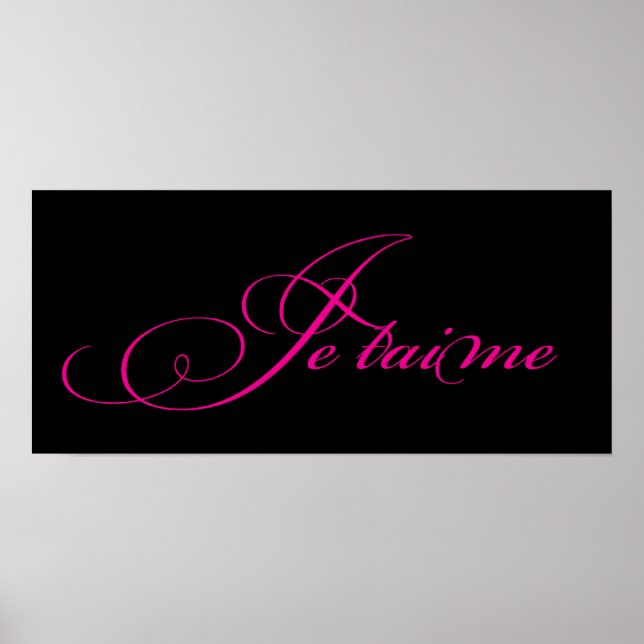 Affiches Je taime Poster/Imprimer (Devant)