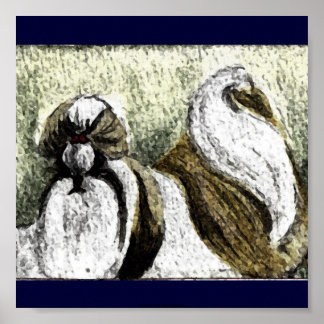 Affiches "Je Tzu, N'Est-Ce Pas ?" Série 6 par Lisa Miller