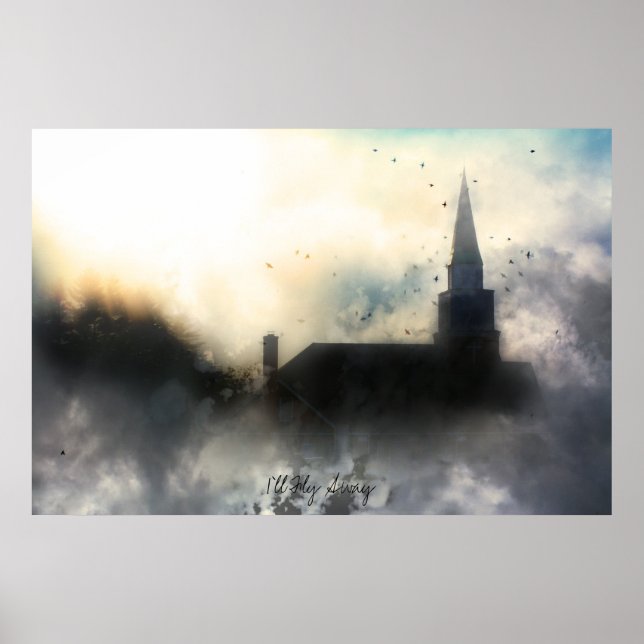 Affiches Je vais voler loin de l'affiche inspirationnelle (Devant)