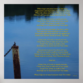 Affiches Je vous fais confiance aujourd'hui—Christian Lyric