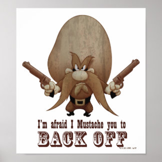 Affiches Je Vous Moustache De Reculer