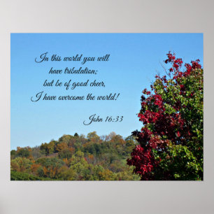 Affiches Jean 16:33 Dans le monde vous aurez...
