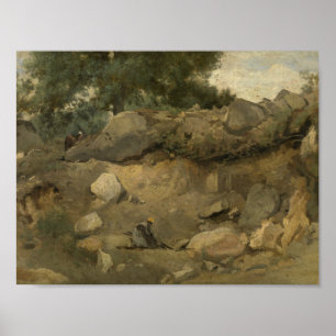 Affiches Jean-Baptiste-Camille Corot - Mine de pierre