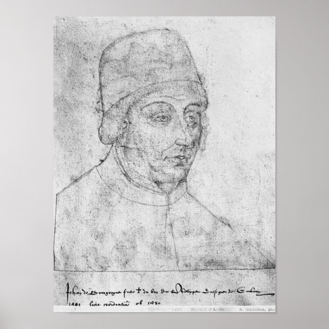 Affiches Jean de Bourgogne, évêque de Cambrai (Devant)