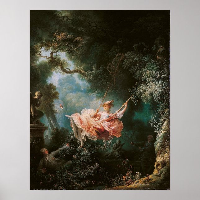 Affiches Jean-Honneur Fragonard Le Swing (Devant)