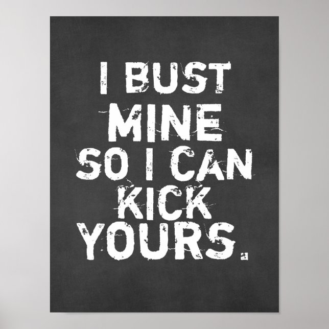 Affiches J'écrase la mienne pour que je puisse donner un co (Devant)