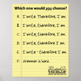 Affiches J'Écris... Par conséquent ?