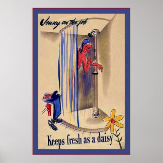 Affiches Jenny au travail~Vintage guerre mondiale 2