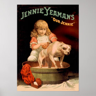 Affiches Jenny Yeaman's Girl Washing Dog
