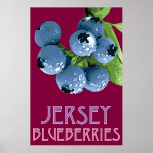 Affiches Jersey_Blueberries