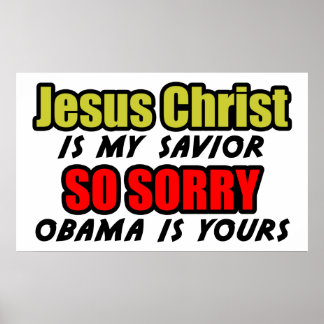 Affiches Jésus Christ est mon sauveur