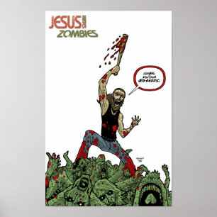 Affiches Jésus déteste Zombies "Amen" Imprimer