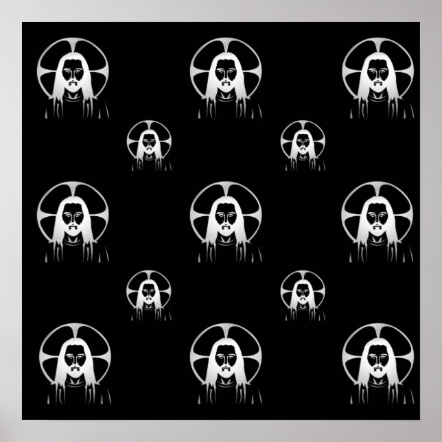 Affiches Jésus en argent (Devant)