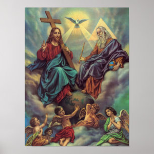 Affiches Jésus en nuages