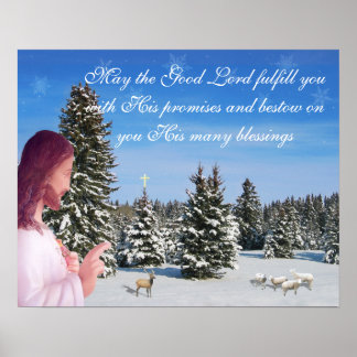 Affiches Jésus et le mouton