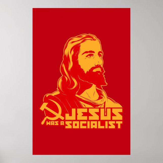 Affiches Jésus était socialiste (Devant)