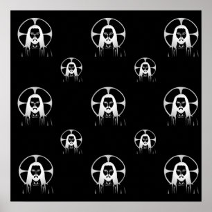 Affiches Jesus in Silver