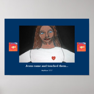 AFFICHES JÉSUS LES A TOUCHÉS