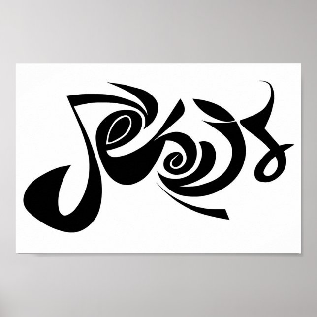 Affiches "Jesus" print (Devant)