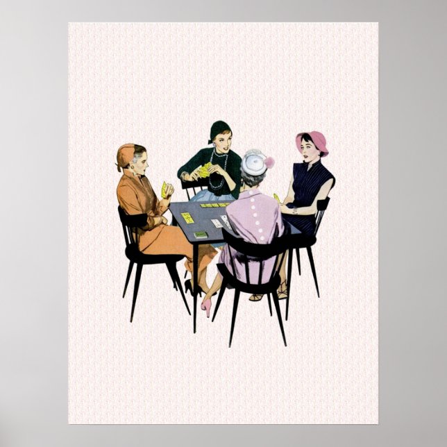 Affiches Jeu de cartes Retro 1950 (Devant)