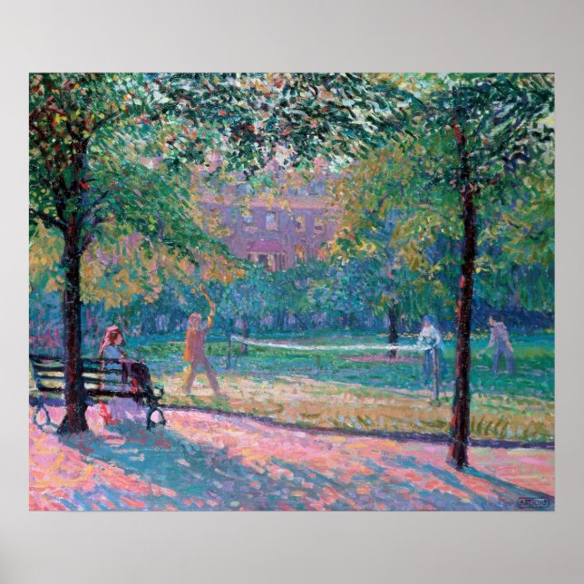 Affiches Jeu de tennis (Devant)