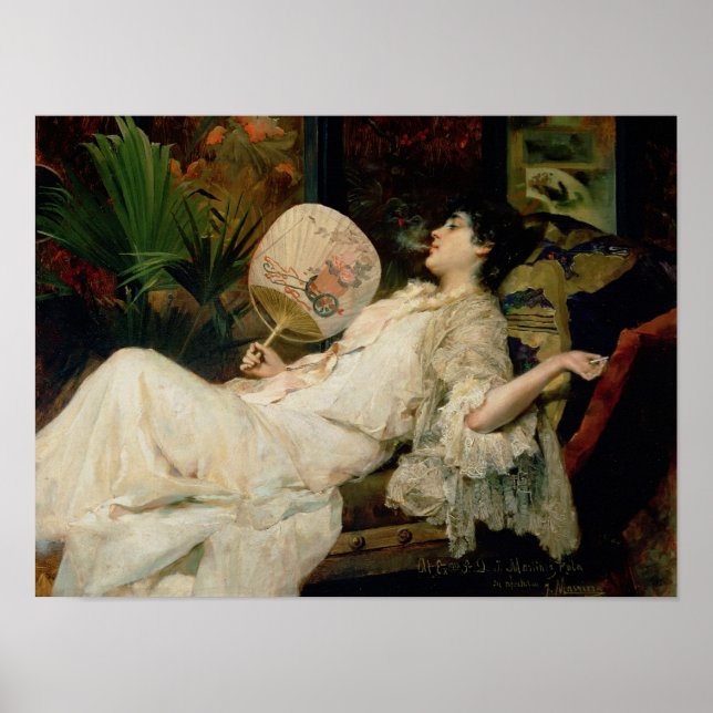 Affiches Jeune femme fume, 1894 (Devant)