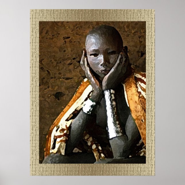 Affiches Jeune garçon africain (Devant)