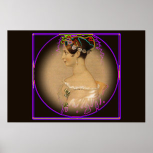 Affiches Jeune reine Victoria câblé