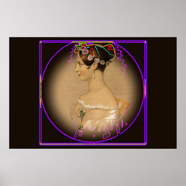 Affiches Jeune reine Victoria câblé (Devant)