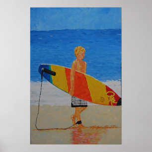 Affiches Jeune surfeur