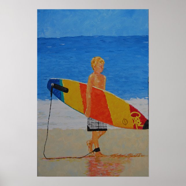 Affiches Jeune surfeur (Devant)
