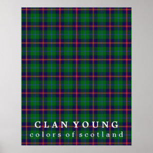 Affiches Jeunes couleurs de clan de tartan de l'Ecosse